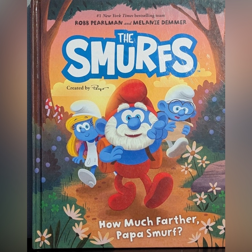THE SMURFS - “HOW MUCH FURTHER, PAPA SMURF” Vintage Children's Book